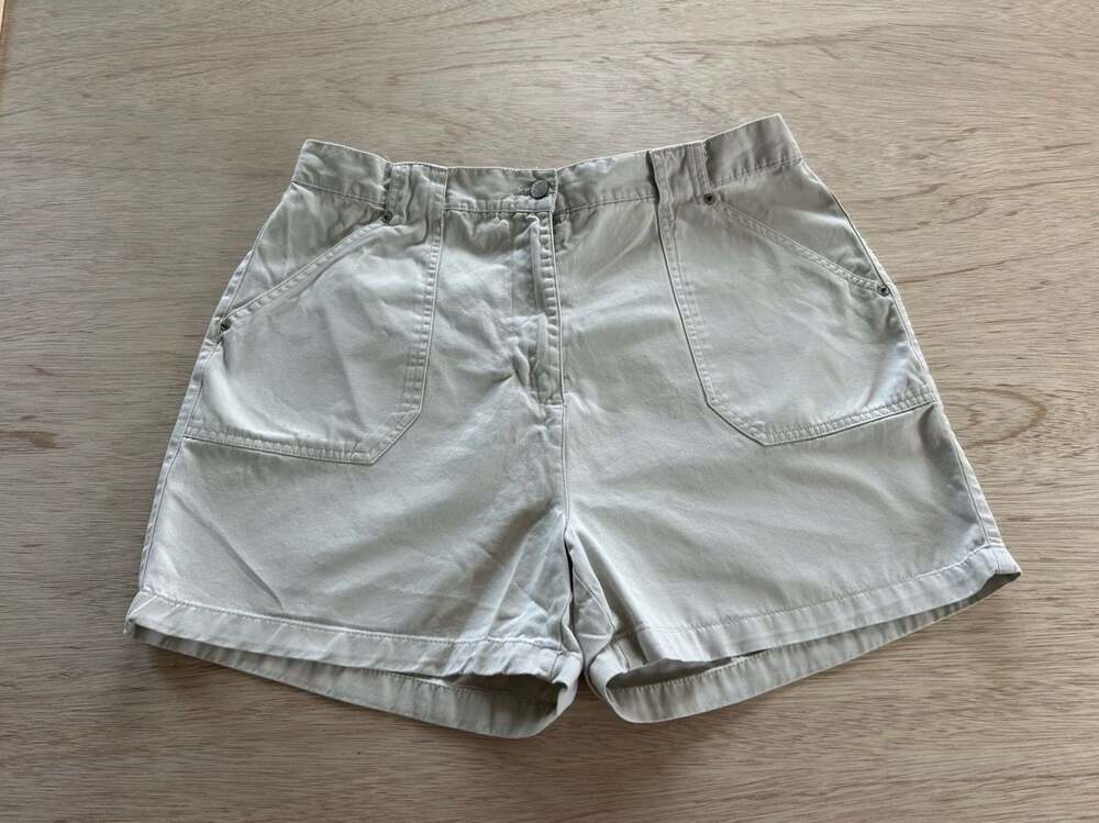 Bill Blass Jeanswear Petite Khaki Utility Shorts Size 16P